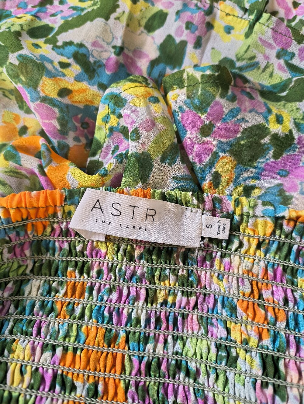 Astr The Label Midsummer Floral Tiered Maxi Dress Small Fairy Whimsy Coquette - Picture 6 of 8